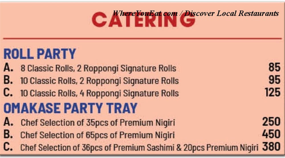 Ho Wok Szechuan Menu